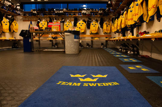 Dressing room of Sweden