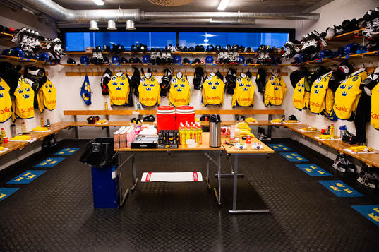 Dressing room of Sweden