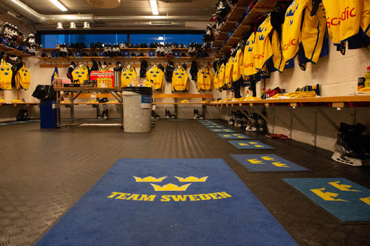 Dressing room of Sweden