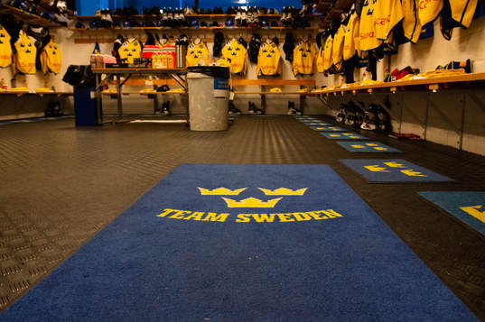 Dressing room of Sweden