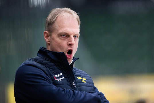 Head coach Magnus Hävelid of Sweden