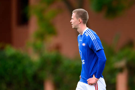 Brynjari Bjarnason of Vålerenga looks dejected