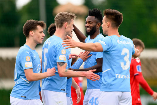 Players of Malmö FF celebrates