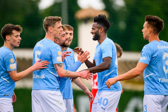 Players of Malmö FF celebrates