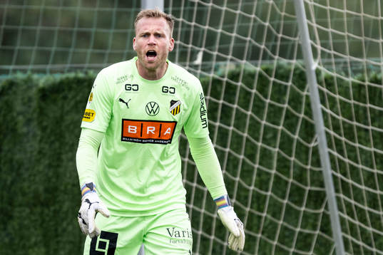 Goalkeeper Peter Abrahamsson of Häcken