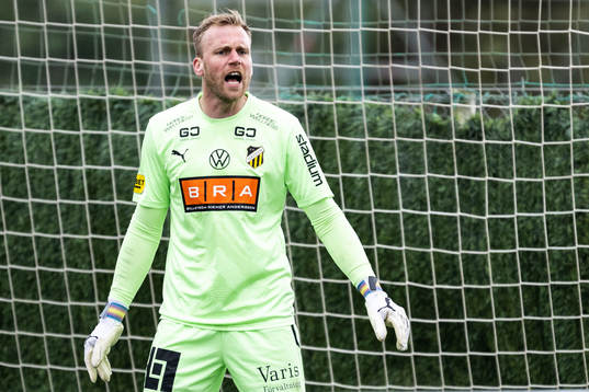 Goalkeeper Peter Abrahamsson of Häcken