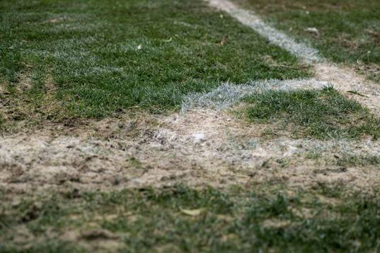 Mud on the pitch