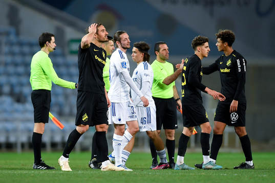 Sotirios Papagiannopoulos of AIK looks dejected