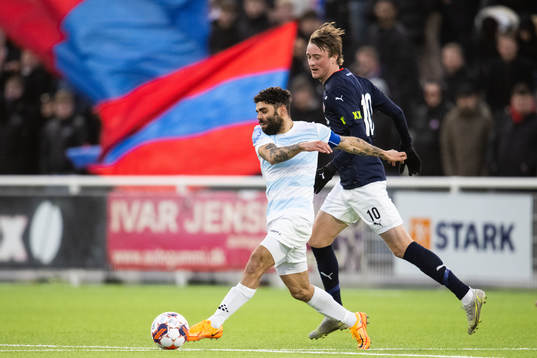 Helsingborgs Rasmus Jönsson och Helsingörs Daniel Norouzi