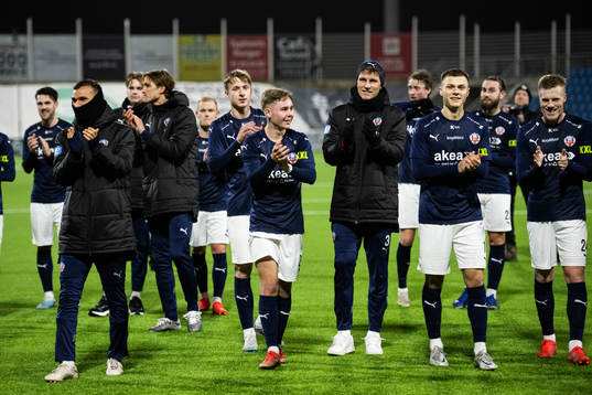 Helsingborgs spelare jublar