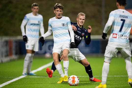 Helsingörs Alexander Lyng och Helsingborgs Philip Rejnhold