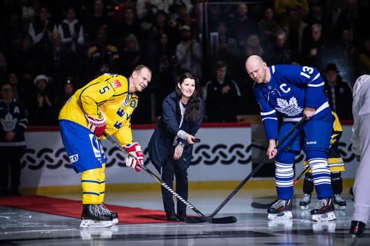 Teresa Salming, Nicklas Lidström och Mats Sundin