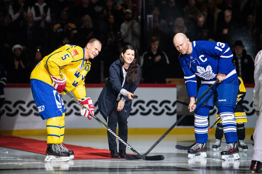 Nicklas Lidström, Teresa Salming och Mats Sundin