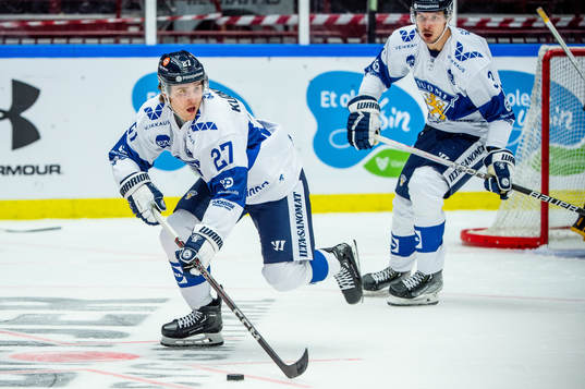 Janne Kuokkanen and Valtteri Pulli of Finland