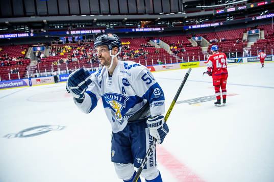 Juhamatti Aaltonen of Finland celebrates
