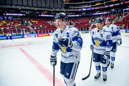 The players of Finland celebrates