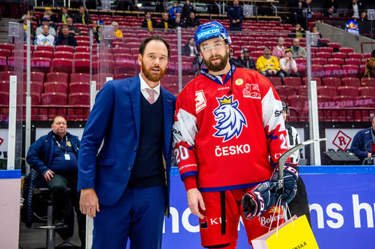 during the Beijer Hockey Games between Finland and Czechia