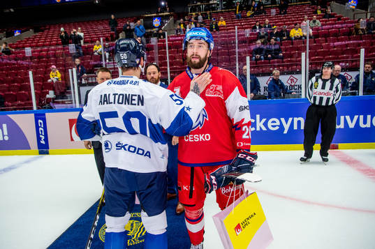 Juhamatti Aaltonen of Finland awarded player of the game