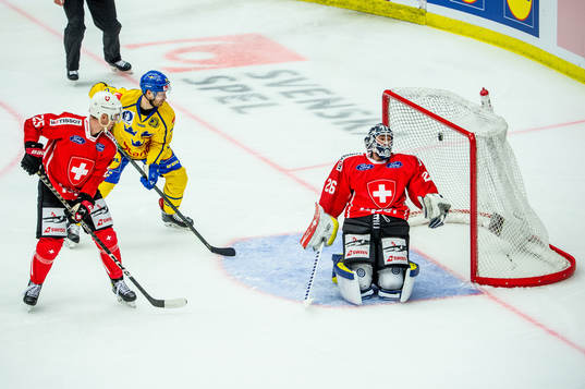 Lucas Wallmark of Sweden scores 1-0