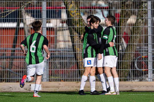 Gais spelare jublar