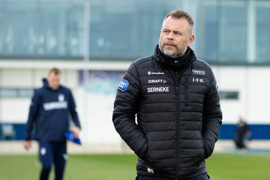 IFK Göteborgs tränare Mikael Stahre innan