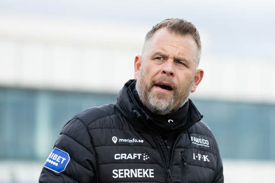 IFK Göteborgs tränare Mikael Stahre innan