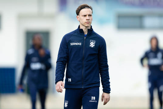 IFK Göteborgs Lucas Kåhed  innan träningsmatchen i