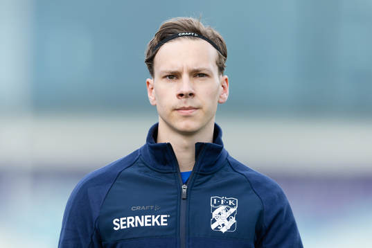 IFK Göteborgs Lucas Kåhed  innan träningsmatchen i