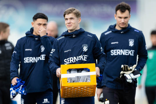 IFK Göteborgs Felix Eriksson innan  träningsmatchen i