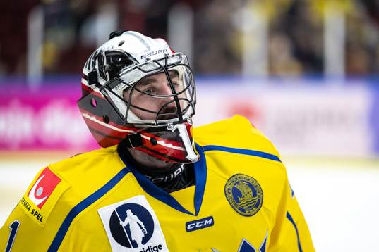 Goalkeeper Jhonas Enroth of Sweden
