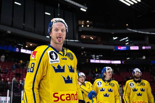 Carl Klingberg of Sweden celebrates