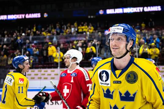 Carl Klingberg of Sweden celebrates