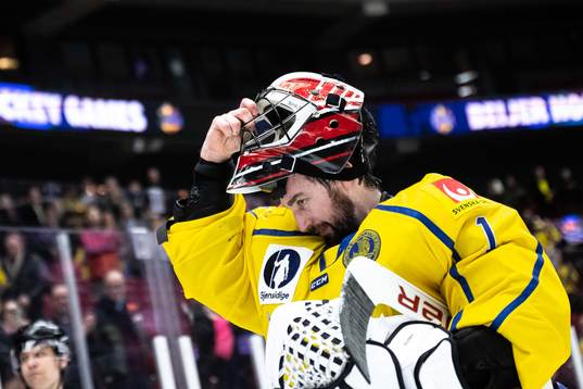 goalkeeper Jhonas Enroth of Sweden