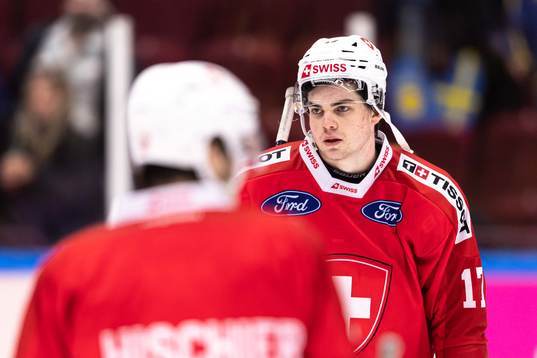Lian Bichsel of Switzerland looks dejected