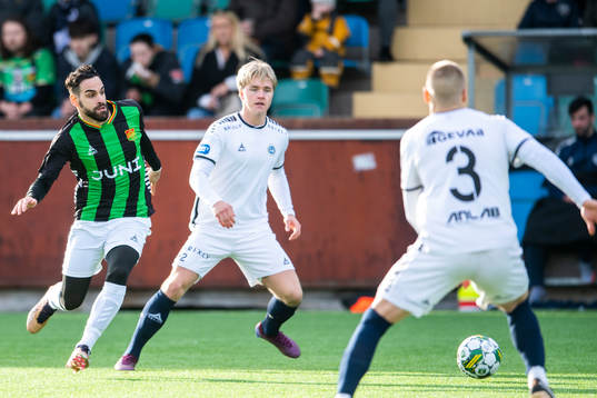 GAIS Mervan Celik och Utsiktens Wilhelm Nilsson