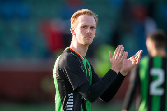 GAIS Viktor Kruger tackar publiken