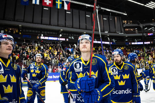 Carl Klingberg of Sweden celebrates