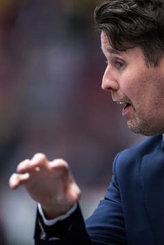 Assistant coach Stefan Klockare of Sweden