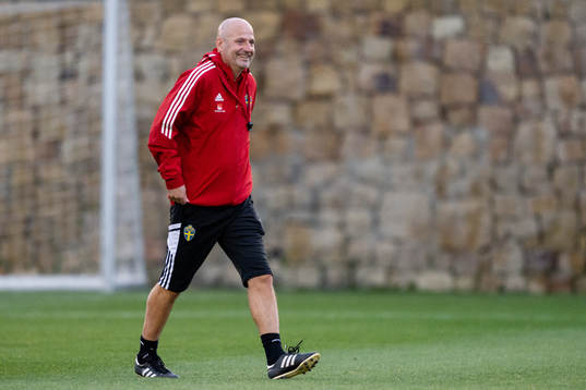 Assistant coach Magnus Wikman of the Swedish women's
