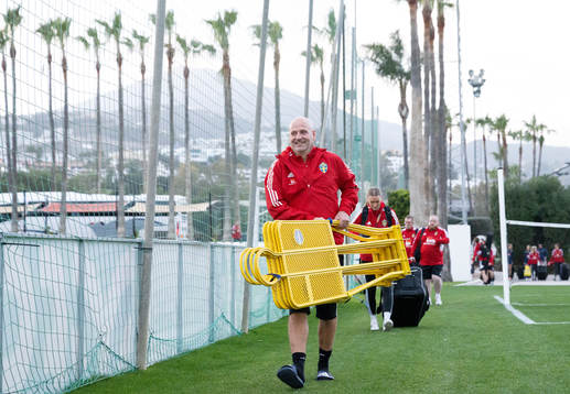 Assistant coach Magnus Wikman of the Swedish women's
