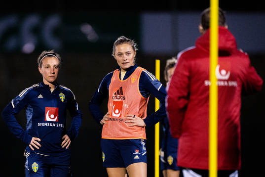 Julia Zigiotti Olme and Fridolina Rolfö of the Swedish