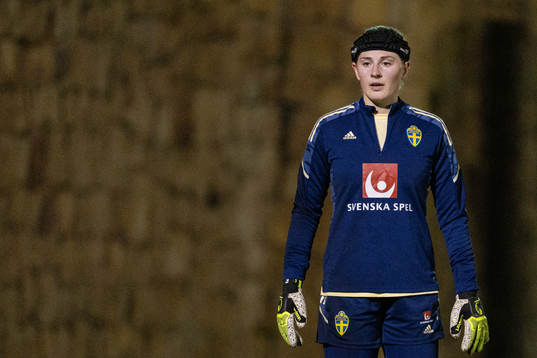 Goalkeeper Tove Enblom of the Swedish women's national