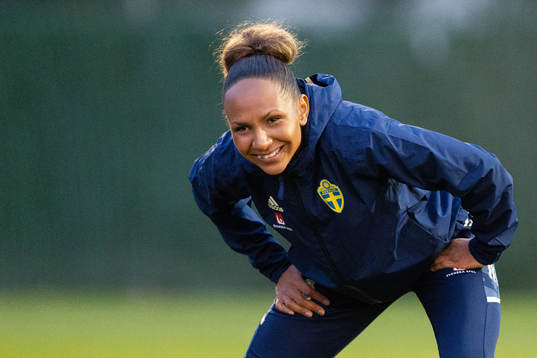 Madelen Janogy of the Swedish women's national football