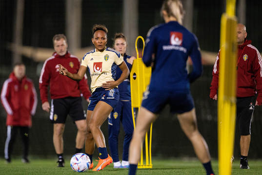 Madelen Janogy of the Swedish women's national football