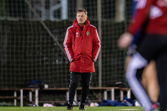 Head coach Peter Gerhardsson of the Swedish women's