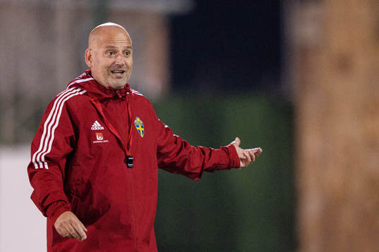 Assistant coach Magnus Wikman of the Swedish women's