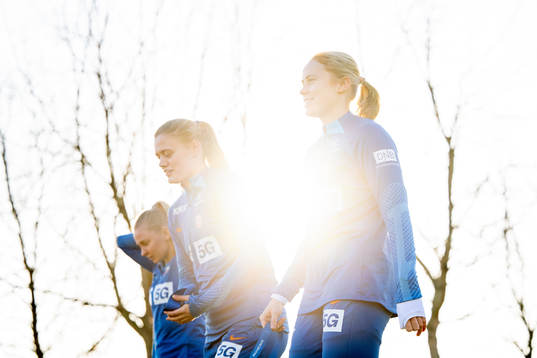 Mathilde Harviken and Julie Blakstad of the Norwegian