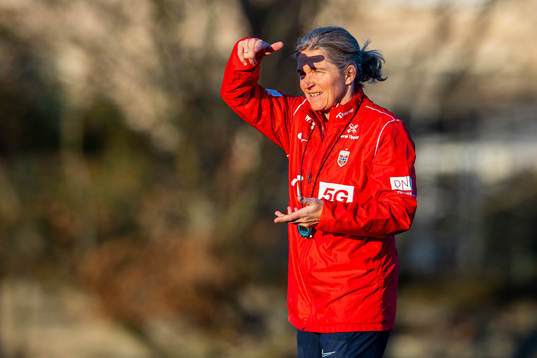Hege Riise, head coach of the Norwegian women's national