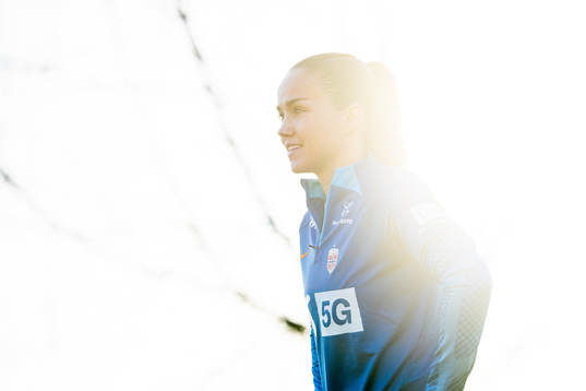 Guro Reiten of the Norwegian women's national football team