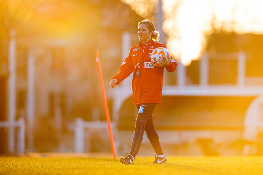 Hege Riise, head coach of the Norwegian women's national
